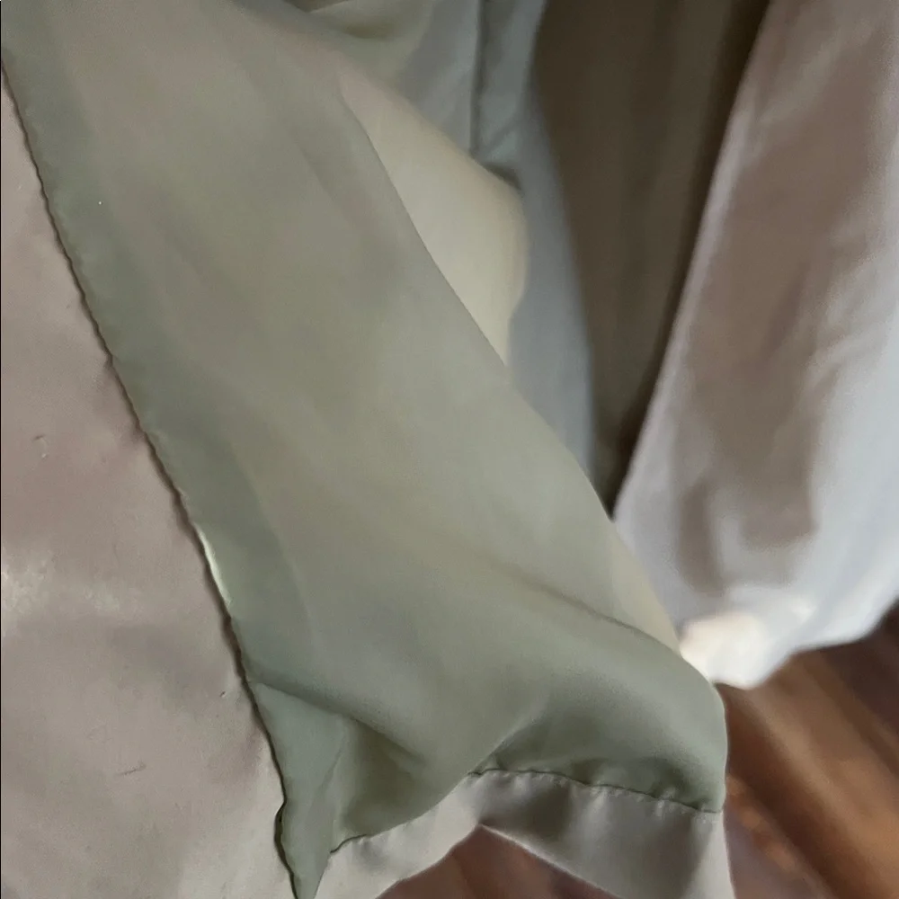 National Wildlife Federation Trench Coat Lined Embroidered Herons Tan Medium - Picture 6 of 12